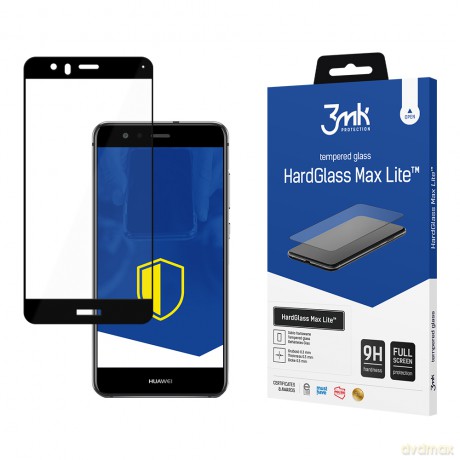 Huawei P10 Black - 3mk szkło hybrydowe