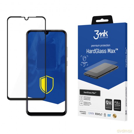 Huawei P30 Black - 3mk Max szkło hybrydowe