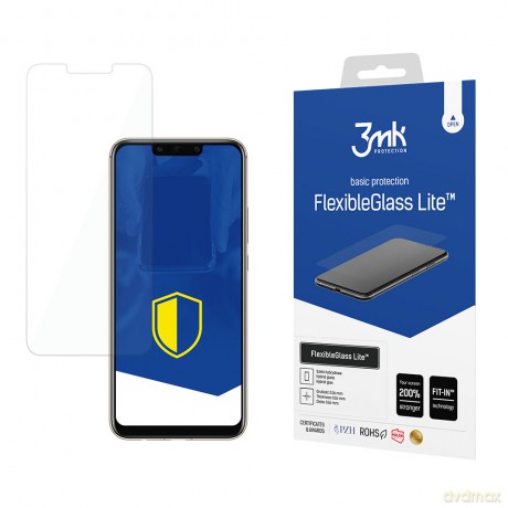 Huawei P30 Black - 3mk szkło hybrydowe