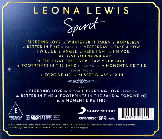 Leona Lewis: Spirit: The Deluxe Edition [CD]+[DVD] 