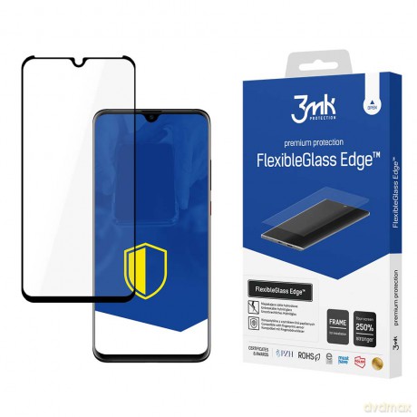 Huawei P30 Pro Black - 3mk Edge szkło hybrydowe