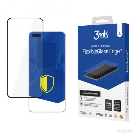 Huawei P40 Pro 5G Black - 3mk Edge szkło hybrydowe