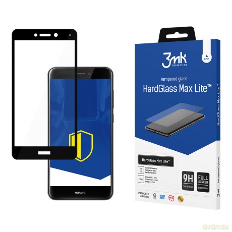 Huawei P8 2017 Black - 3mk szkło hybrydowe