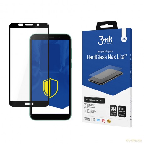 Huawei Y5P Black - 3mk szkło hybrydowe