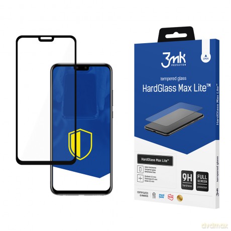 Huawei Y9 2019 Black - 3mk szkło hybrydowe