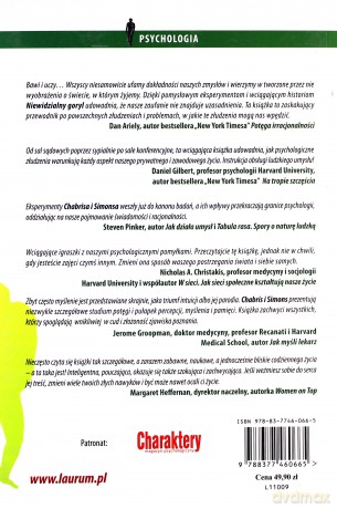 Niewidzialny Goryl - Christopher Chabris, Daniel Simons [KSIĄŻKA]