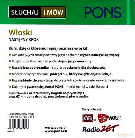 Włoski Następny Krok Słuchaj I Mów (twarda) [KSIĄŻKA]+[CD]