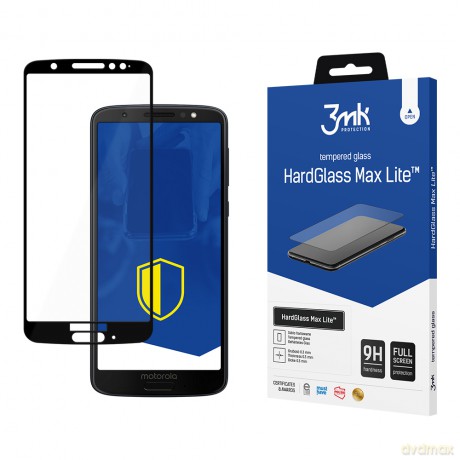 Motorola Moto G6 Black - 3mk szkło hybrydowe