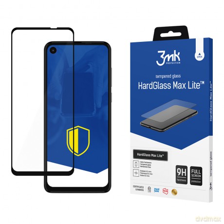 Motorola One Action Black - 3mk szkło hybrydowe