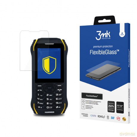 MyPhone Hammer Delta - 3mk szkło hybrydowe