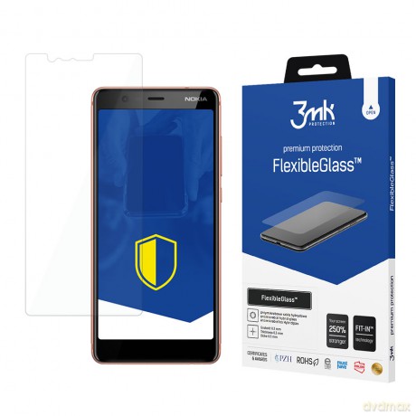 Nokia 5.1 - 3mk szkło hybrydowe