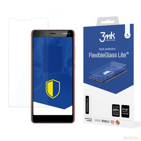 Nokia 5.1 - 3mk szkło hybrydowe