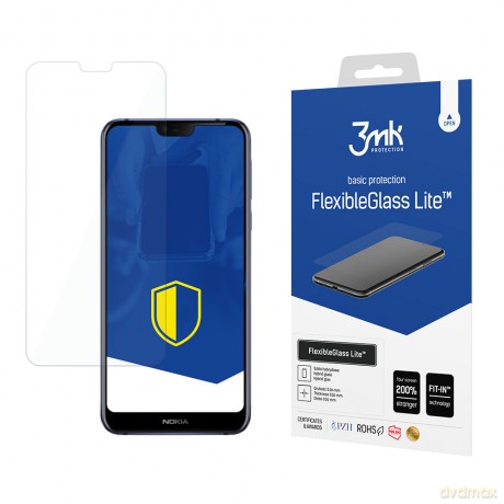 Nokia 7.1 - 3mk szkło hybrydowe
