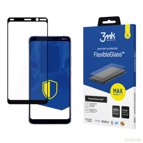 Nokia 9 Pureview Black - 3mk Max szkło hybrydowe