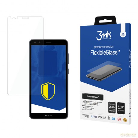 Nokia C1 2nd Edition - 3mk szkło hybrydowe