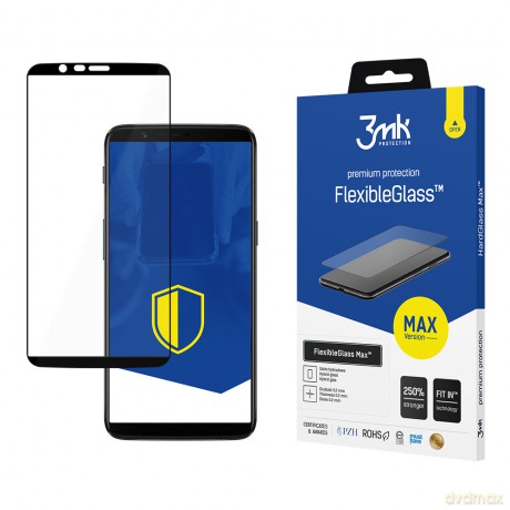 OnePlus 5T Black - 3mk Max szkło hybrydowe