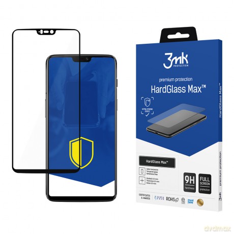 OnePlus 6 Black - 3mk Max szkło hybrydowe
