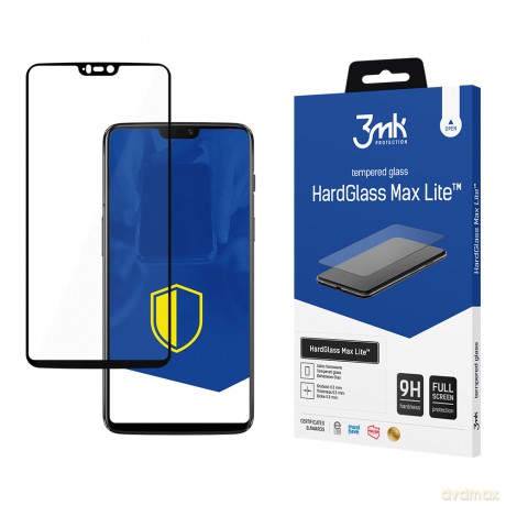 OnePlus 6 Black - 3mk szkło hybrydowe