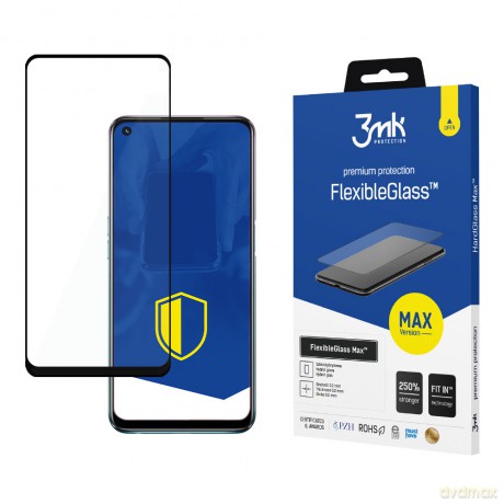 Oppo A54 5G/A74 5G Black - 3mk Max szkło hybrydowe