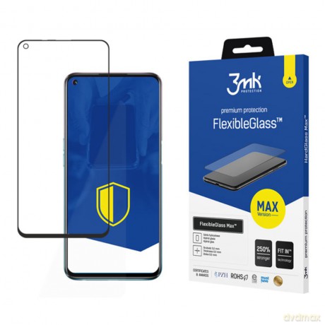 Oppo A54 5G/A74 5G Black - 3mk szkło hybrydowe