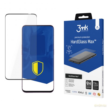 Oppo Find X2 Pro black - 3mk Max szkło hybrydowe