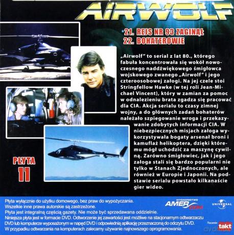 Airwolf 11 (odcinki 21-22) [DVD]