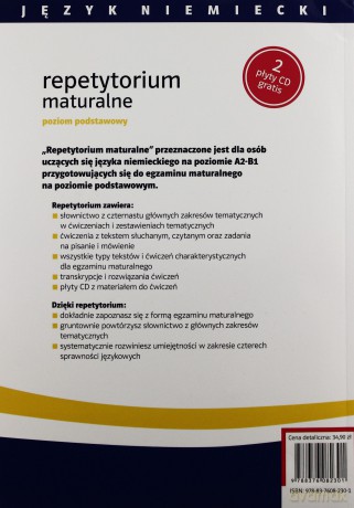 Język Niemiecki Repetytorium Maturalne Poziom Podstawowy [KSIĄŻKA]+[CD]