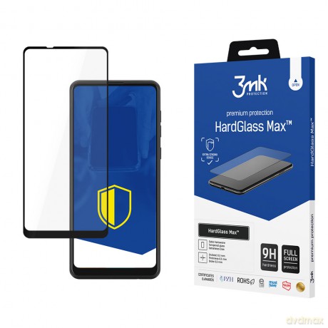 Samsung Galaxy A21s Black - 3mk Max szkło hybrydowe