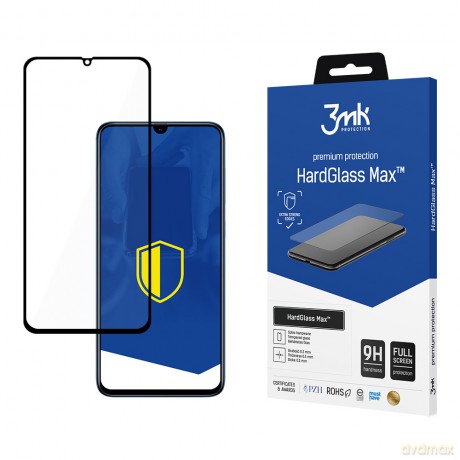 Samsung Galaxy A70 Black - 3mk Max szkło hybrydowe