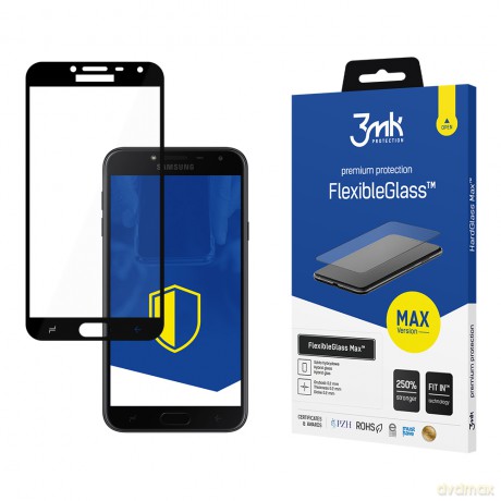 Samsung Galaxy J4 2018 Black - 3mk Max szkło hybrydowe