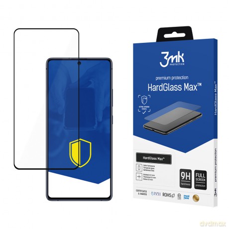 Samsung Galaxy S10 Black - 3mk Max szkło hybrydowe