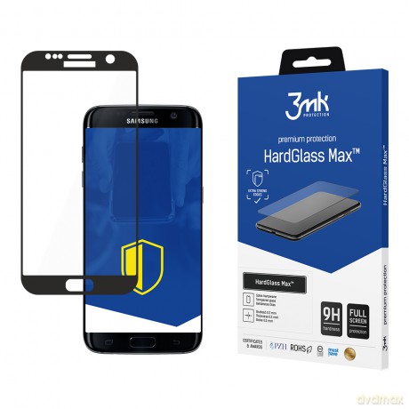 Samsung Galaxy S7 Edge black - 3mk Max szkło hybrydowe