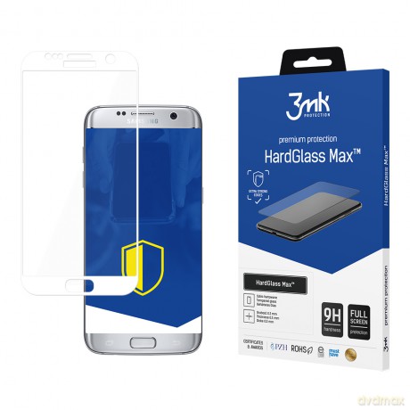 Samsung Galaxy S7 Edge White - 3mk Max szkło hybrydowe