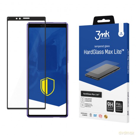 Sony Xperia 1 Black - 3mk szkło hybrydowe