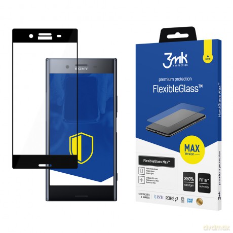 Sony Xperia XZ Premium Black - 3mk Max szkło hybrydowe