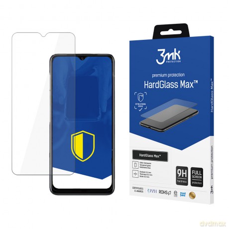 Vivo V21 5G Black - 3mk Max szkło hybrydowe