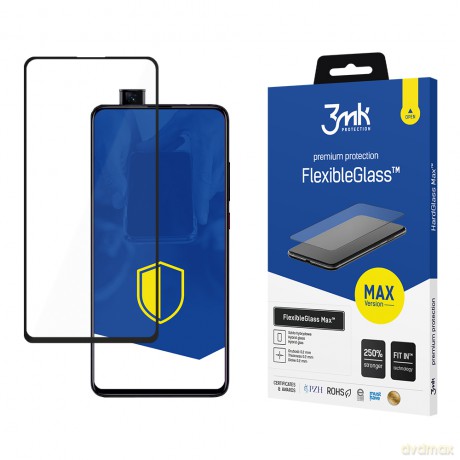 Xiaomi Mi 9T/9T Pro Black - 3mk Max szkło hybrydowe