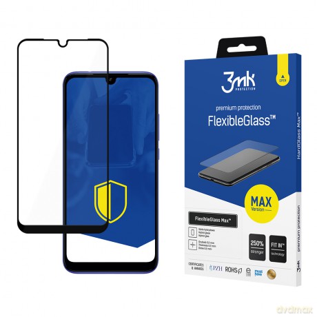 Xiaomi Redmi 7 Black - 3mk Max szkło hybrydowe
