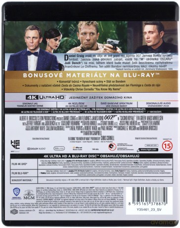 007 James Bond Casino Royale [Blu-Ray 4K]+[Blu-Ray]
