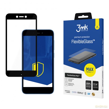 Xiaomi Redmi Go Black - 3mk Max szkło hybrydowe