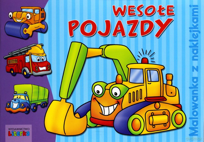 Wesołe Pojazdy Malowanka Z Naklejkami [KSIĄŻKA]