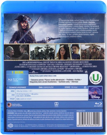 Pirates of the Caribbean: Dead Men Tell No Tales (Disney) [Blu-Ray]