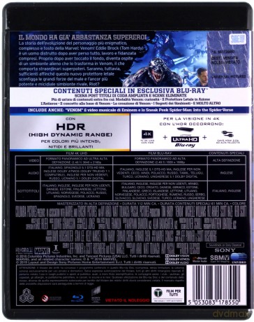 Venom [Blu-Ray 4K]+[Blu-Ray]