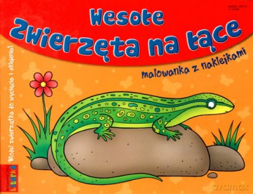 Wesołe Zwierzęta Na Łące Malowanka Z Naklejkami [KSIĄŻKA]