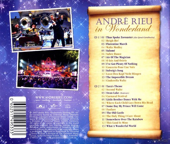 Andre Rieu: Andre Rieu In Wonderland [CD]