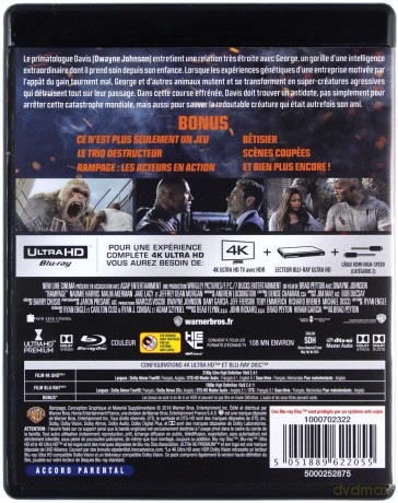 Rampage (Rampage: Dzika furia) [Blu-Ray 4K]+[Blu-Ray]