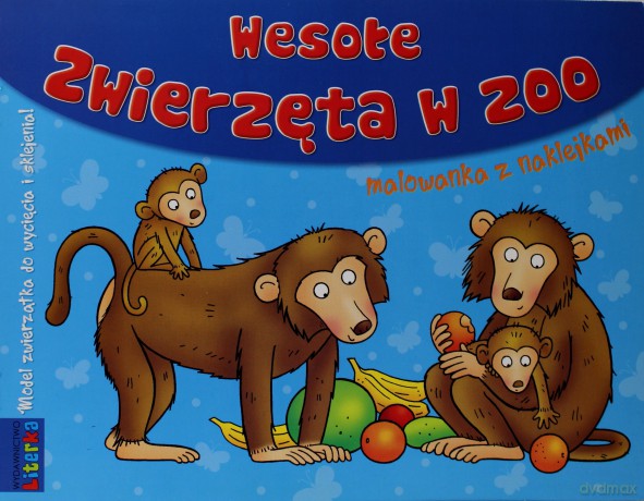 Wesołe Zwierzęta W Zoo Malowanka Z Naklejkami [KSIĄŻKA]