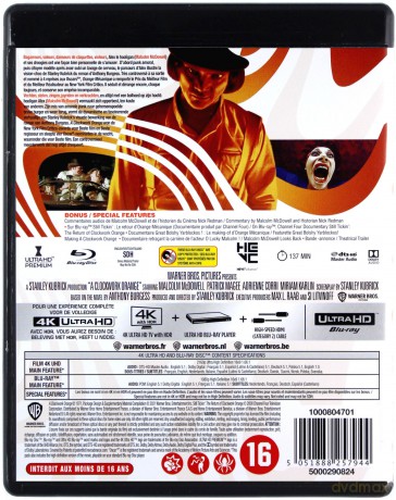 Mechaniczna pomarańcza (1971) [Blu-Ray 4K]+[Blu-Ray]