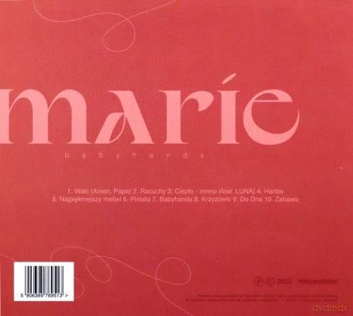 Marie: Babyhands  [CD]
