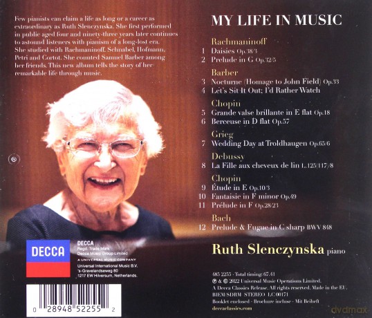 Ruth Slenczynski: My Life In Music [CD]